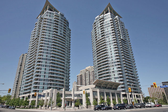 City One Condos at 1 and 33 Elm Drive West in Square One Mississauga