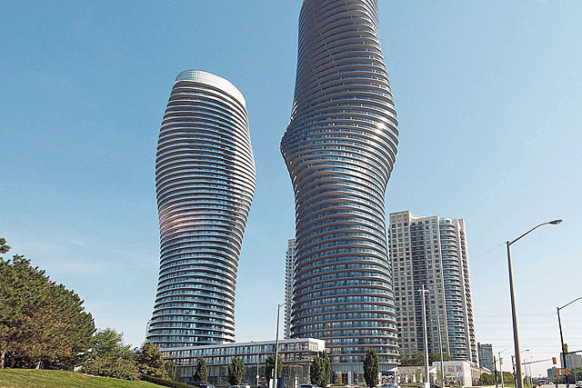 Marilyn Monroe Condos at 50 and 60 Absolute Avenue in Mississauga